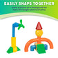 POPULAR PLAYTHINGS Mag Builder Building Set, Magnetic Connecting Toy for Kids Imagination and Creative Play, Crazy Shapes Gift for Children - 30 Piece