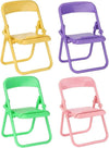 5 Pcs Colourful Simulation Mini Folding Back Small Chair,Miniature Scene Accessories,Miniature Plastic Furniture Accessories Scene Props for Micro