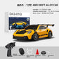 HOENTECH 1:43 Scale Mini Drift Car - 2.4GHz Full Proportional 4WD Alloy RC Drift Racsing Car with Gyro, Silent Bearings, Adjustable Speed & Dynamic