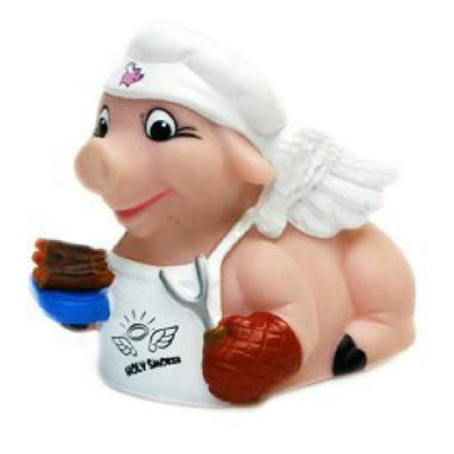 CelebriDucks Holy Smoker BBQ Pig Floating Rubber Ducks - Collectible Bath Toys Gift for Kids & Adults of All Ages - Fun, Safe, Sealed Baby Toddler