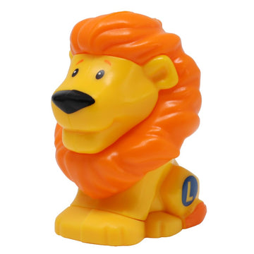 Fisher-Price Replacement Part for Collectible Little People Alphabet Fun Zoo Safari Farm Playset JGR92 - Replacement Letter L Yellow and Orange Lion