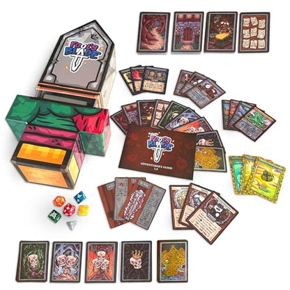 Fool’s Blade First Edition In Collectible Jumbo Sword Box - A Sword Crafting, Monster Slaying, Loot Grabbing, Backstabbing Card Game for Teens