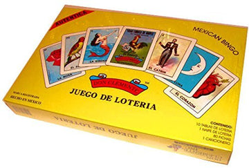 Don Clemente Authentic Original Boxed Mexican Bingo Loteria Game, 10 Boards, NEW