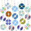 Y2k Party Decorations: 24PCS 90s 2000s CD Hanging Swirls Y2k Birthday Decorations CD Music Retro Theme Ceiling Streamers for 90s 2000s Decor