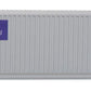 Walthers SceneMaster 53' Singamas Corrugated-Side Container-Ready to Run-FedEx MultiModal (Gray, Purple) 949-8504 HO Scale Model Railroad - Freight