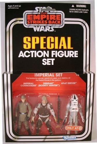 Kenner Star Wars The Empire Strikes Back Special Exclusive Action Figure 3Pack Imperial Set Imperial Commander, Dengar, ATAT Driver