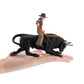 BLAPNK Realistic Cowboy Black Bull Figure Toy, Simulated Spanish Bullfighter Cattle Figurines Collection Playset Preschool Science Educational Learn