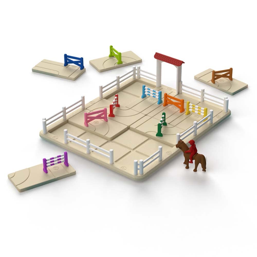 SmartGames Horse Academy - Logic Puzzle Game with 80 Challenges and Colorful Obstacles for Ages 7+