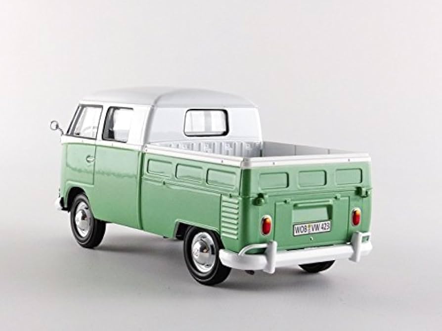 Volkswagen - VW - T1 Pick-Up Bus Van 1/24 Scale Diecast Metal Model - GREEN