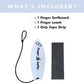 OHEPFD Finger Surfboard Toy, 1/4Pcs Creative Mini Finger Surfboard Movement Toys for Kids Teens Adults Surfers Relieve Stress, Sky Blue, 120*38*2mm