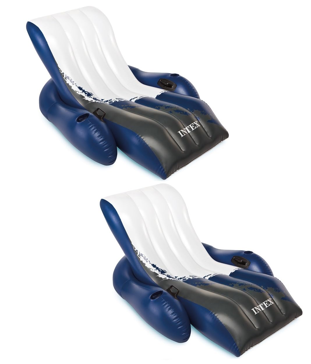 Intex Floating Recliner Lounge for Swimming Pools, 2-Pack