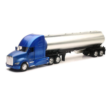 New Ray 12223D 1: 32 Long Haul Trucker - Kenworth T700 Oil Tanker (/Chrome), Black