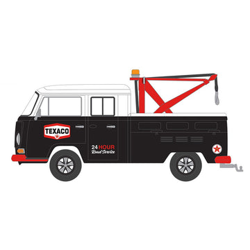 Truck 1/64 1973 Volkswagen Double Cab Pickup w Drop-in Tow Hook Blue Collar 13 35280-B