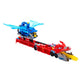 Hot Wheels City Toy Car Track Set, Ultimate Dual Dragon Transporter & 2 Die-Cast Cars, Large-Scale & Detachable Dragon, Stores 20+ Vehicles