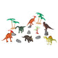 World of Animals Playset - 60 Piece Animal Figure Set with Dinosaurs, Safari, Marine & Farm Animals - Colorful Pretend Play Learning Toy with Trees