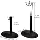 NANSHINE 5 Pcs Adjustable Display Stand for 1/6 Scale Collectible Models, Display Base Holder with Detachable Height Support, Black