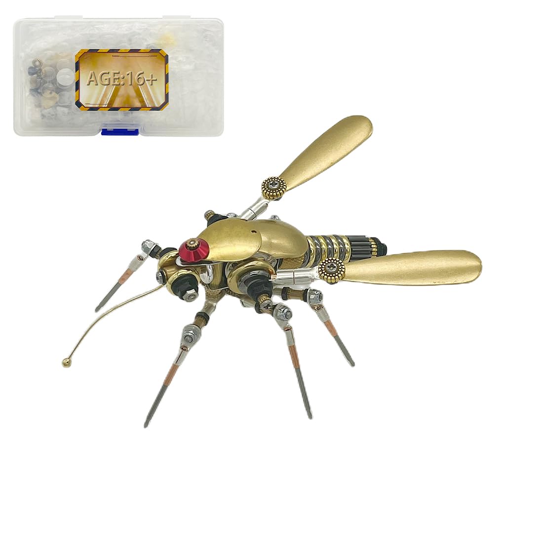 3D Metal Insect Puzzle, 3D Steampunk Mosquitoes Model, 3D Assembly Model Kits Creative Ornament?Gifts for Adults or Teenagers
