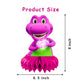 8Pcs Barney Honeycomb Table Centerpiece Barney Birthday Party Supplies Table Decorations for Kids Party Decorations