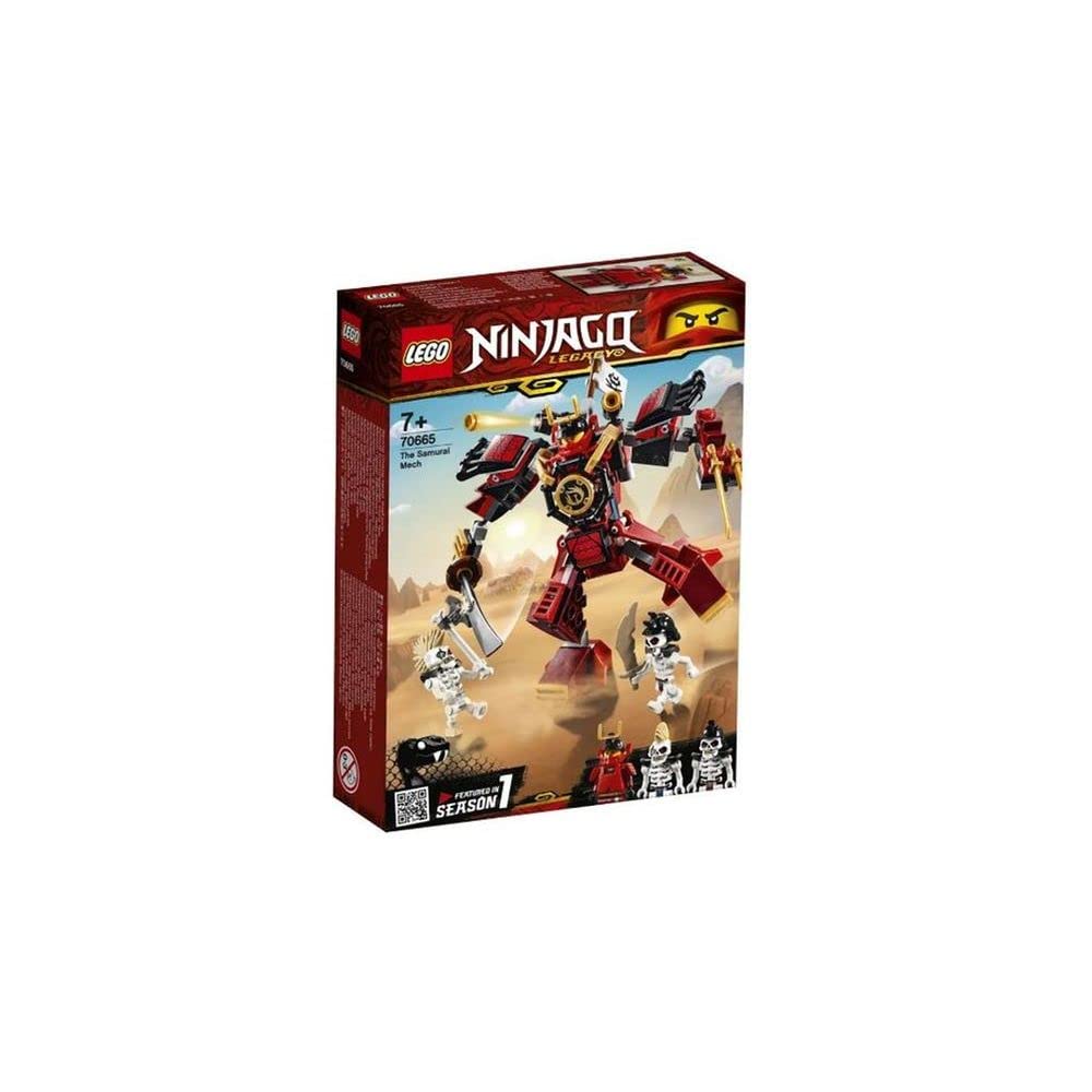 LEGO NINJAGO Legacy Samurai Mech 70665 Toy Mech Building Kit Comes with NINJAGO Minifigures, Stud Shooters and a Toy Sword for Imaginative Play (154