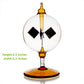 Yiluren Solar Crookes Radiometer Glass Windmill Handmade for Party Home Decoration Gift Orange S