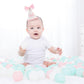 Kaniwati Pink Bow Half Birthday Hat,Bow Girl 1/2 Birthday Hat,Half Decorations for Girls,White and Pink Embroidery (CXMZ-HALF-HDJ)