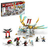 LEGO NINJAGO Zane’s Ice Dragon Creature 71786, 2in1 Dragon Toy to Action Figure Warrior, Model Building Kit, Construction Set for Kids with 5
