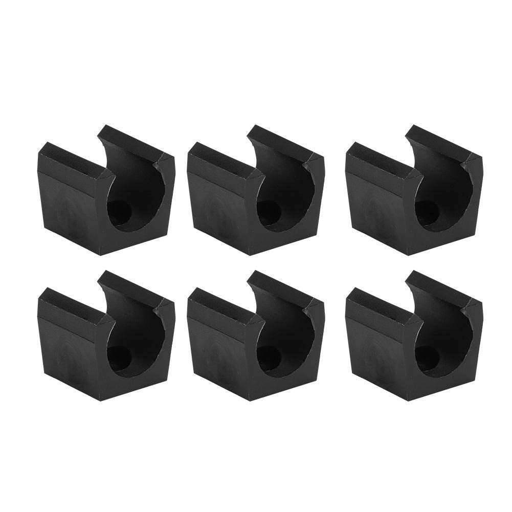 Dilwe Billiards Pool Cue Clip, 6pcs Plastic Snooker Cue Locating Clip for Billiards Cue Sticks Easy to Install