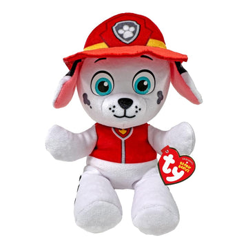 Ty - Paw Patrol Collection, Marshall, All the Heroes of the Puppy Team in Floppy Version, Soft Plush to Collect, Gift Idea for Young and Old - 20 cm