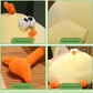 Maomoto Funny Fat Chicken Plush Pillow, Super Soft Mother Hen Doll, Cute Chicken Neck Pillow, Yellow Plush Stuffed Animal for Boys & Girls Festival