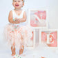 First Birthday Decorations Balloon 'ONE' Boxes for Baby Girl - 24 Balloons - Baby 1st Birthday Girl Decoration, Clear Cube Blocks 'ONE' Letters as