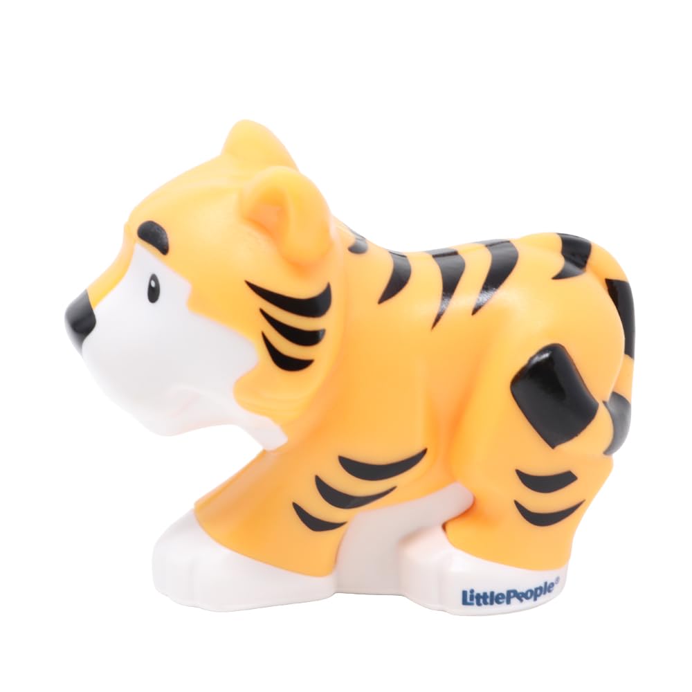 Fisher-Price Replacement Part Little People Noah's Ark Zoo Safari Jungle Animals Playset JLV11 - Replacement Light Orange Tiger Figure