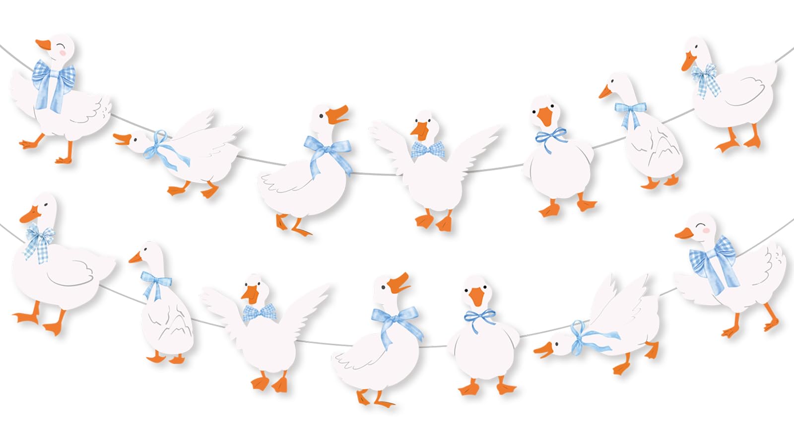 Goose Decor Garland One Silly Goose Birthday Decorations Boy Silly Goose Baby Shower Goose Party Decor One Silly Goose Banner
