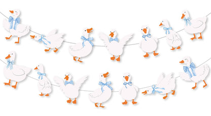 Goose Decor Garland One Silly Goose Birthday Decorations Boy Silly Goose Baby Shower Goose Party Decor One Silly Goose Banner