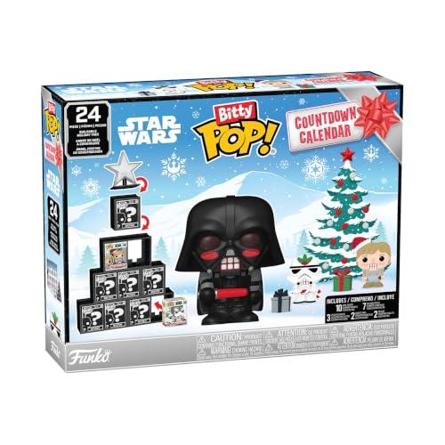 Funko Pop! Bitty Countdown Calendar: Star Wars - 24 Days of Surprises - Collectible Vinyl Mini Figures - Mystery Box - Gift Idea - Holiday Present for
