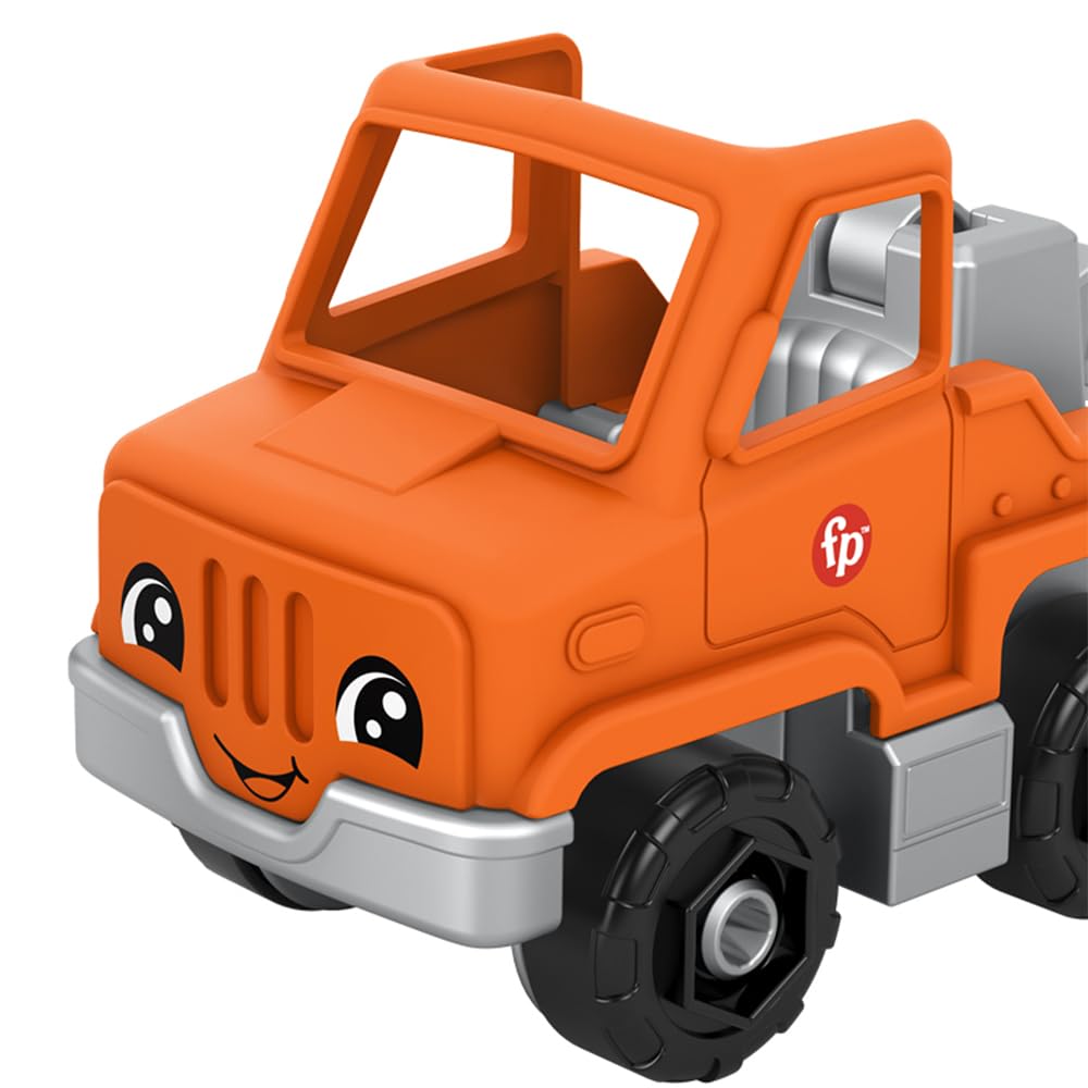 Little People Replacement Part for Fisher-Price Preschool Tow Truck Garage Playset HNJ29 - Replacement Orange and Gray Tow Truck