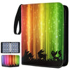 Card Binder 9 Pocket,900 Pockets Trading Card Binders Holder Collector Album Book with Zipper and 50 Removable Sleeves,Compatible with Game Sport
