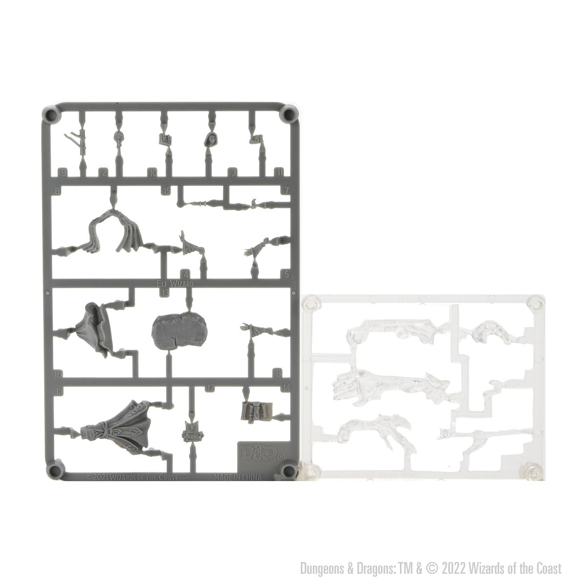 WizKids D&D Frameworks: Elf Wizard Female - Unpainted and Unassembled