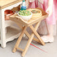 EatingBiting 1:12 Dollhouse Miniature Furniture Wood Cabinet Tray Bracket Support Side TableDressing Stool Coffee Table Side Table Low Stool Doll