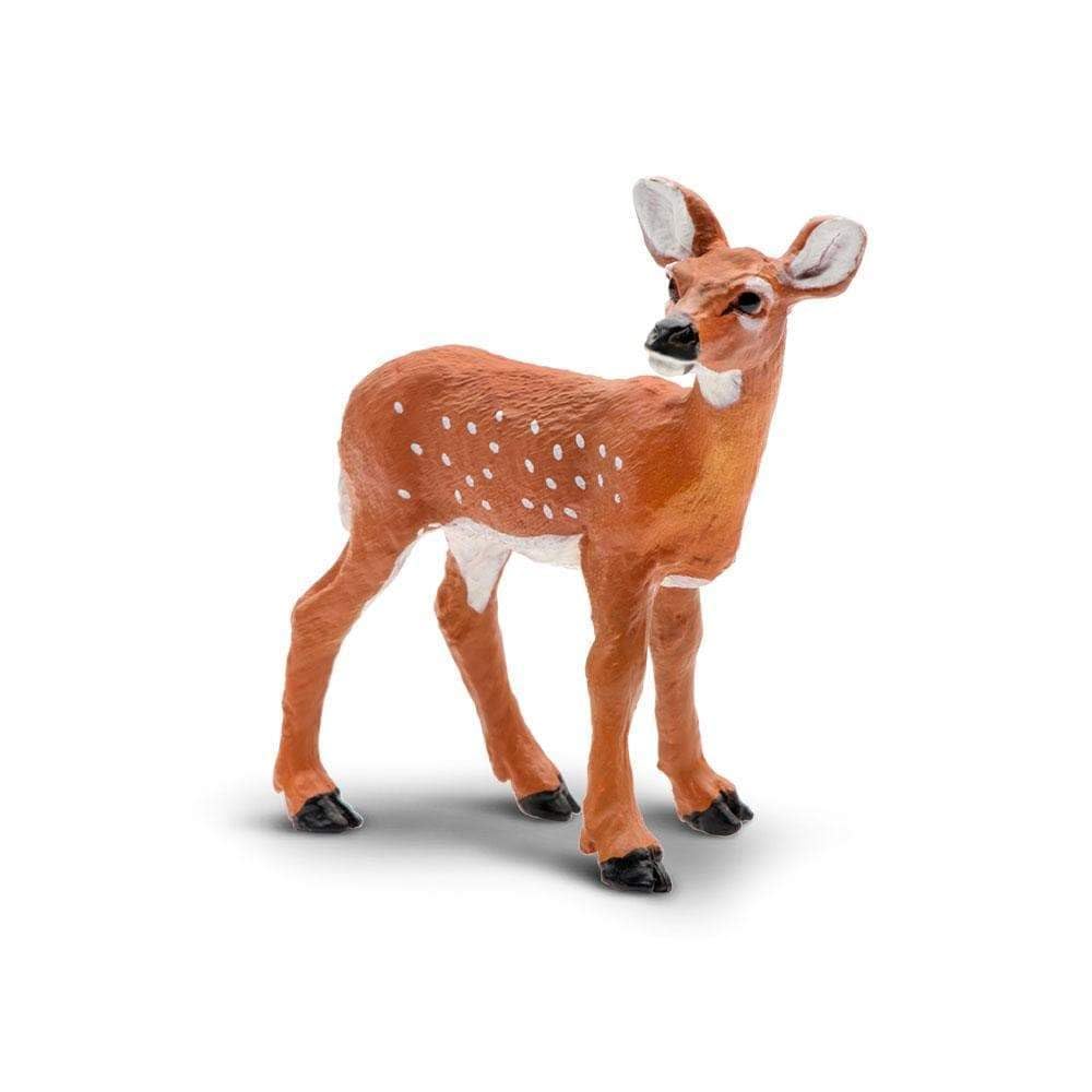 Safari Ltd. Whitetail Fawn Figurine - Lifelike 2.6" Model Figure - Educational Toy for Boys, Girls, and Kids Age 3+