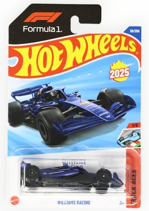 Hot Wheels Williams Racing [Blue], Track Aces 1/5, 59/250, 1:64 Scale Diecast Car