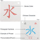 LELEYU Hieroglyphic Pictograph Symbols Chinese Alphabet Learning Color Flash Memory Cards Mandarin Simplified Character Edition,Pinyin and Stroke
