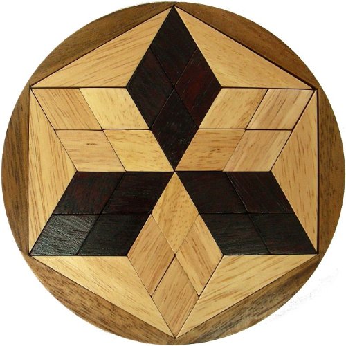 Pento Star Wooden Puzzle Brain Teaser