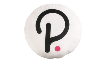 Polkadot Pillow - Round Stuffed Plush Crypto Pillow by BlockCraft.Shop DOT Plush Pillow