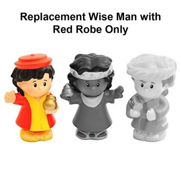 Fisher Price Little People Nativity Manger Replacement Wise Man with Red Robe