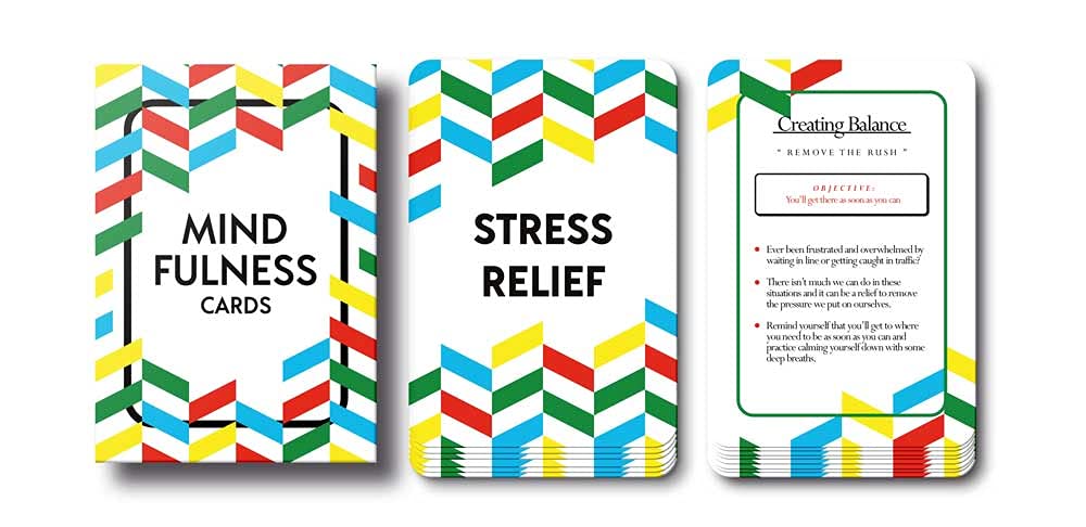 Allura & Arcia 52 Mindfulness Cards - Stress Less, Mindful Meditation, Gratitude, Kindness, Self Care & Relaxation