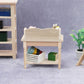 AirAds Dollhouse 1:12 scale dollhouse miniature furniture side stand student desk unfinished wood