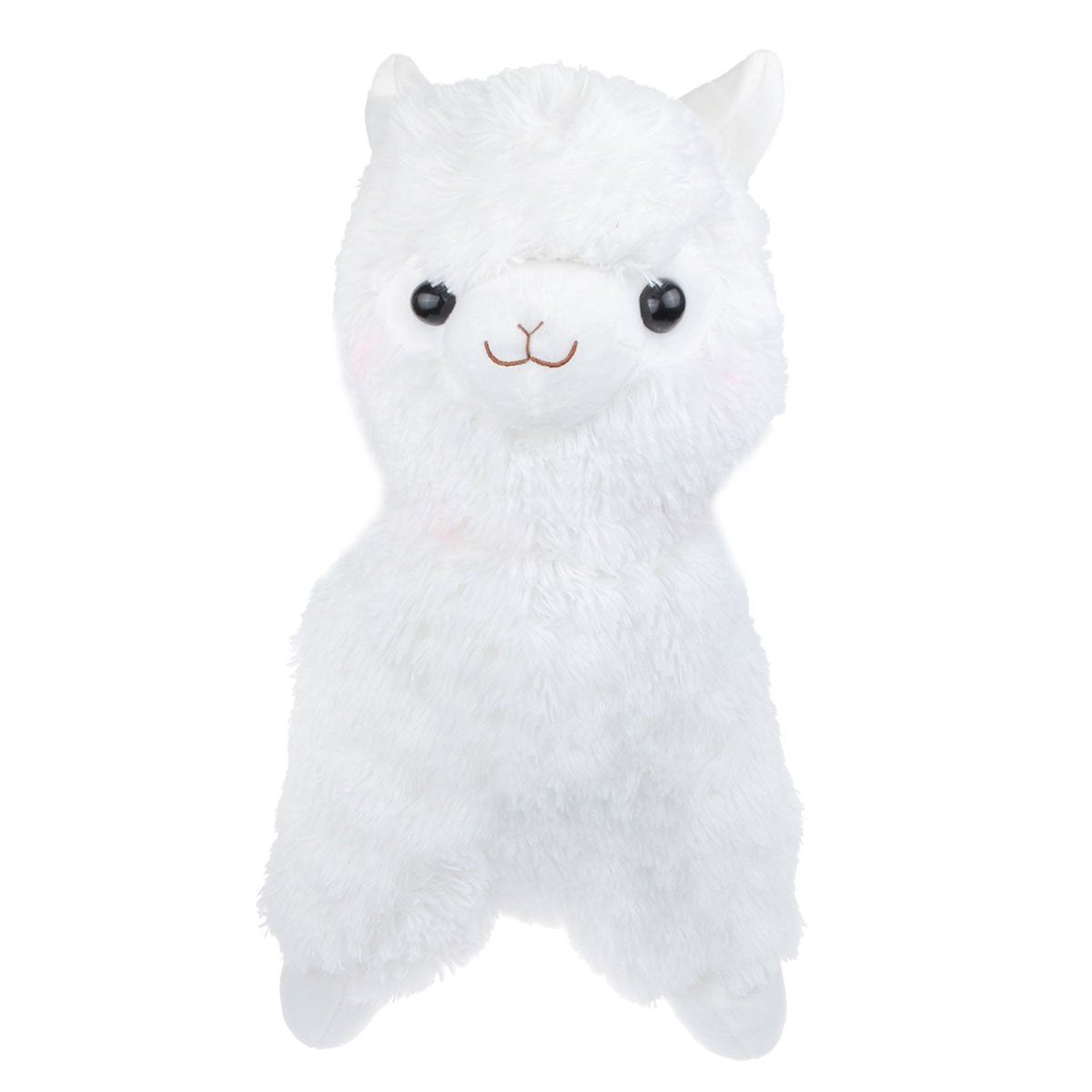 Tollion Cuddly White Alpaca Llama Lamb Toy - 7" Stuffed Animal Cushion Plush Doll Valentine Gift for Girlfriend, Children & Friends
