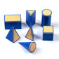 Gudong Baby Toy Montessori Geometric Solids with Stands Bases and Box Early Childhood Education Kids Toys Geometric Shape Cognitive Matching