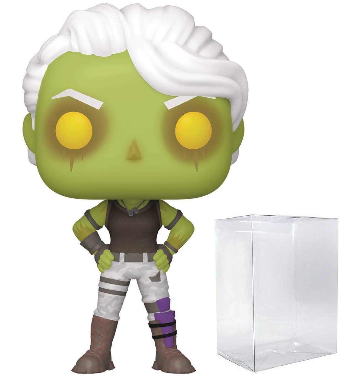Funko Pop! Games: Fortnite - Ghoul Trooper (Zombie) Vinyl Figure (Bundled with Pop Box Protector Case)