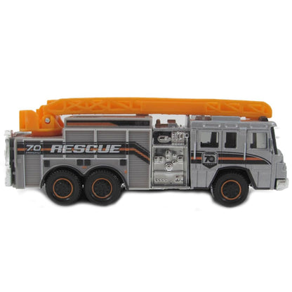 Matchbox Pierce Quantum Aerial Ladder Truck, Working Rigs 10/16 [Silver/Orange]